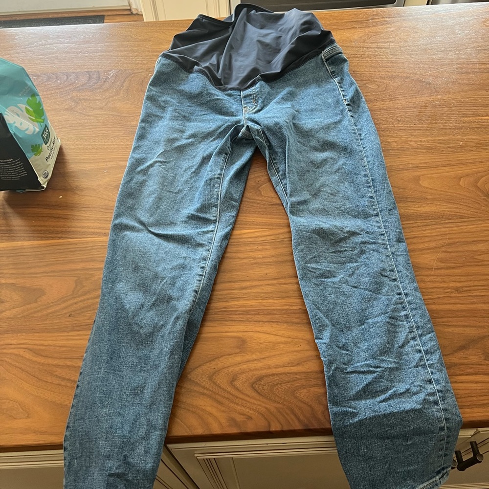 J Crew Factory Maternity Straight Jean in Signature Stretch